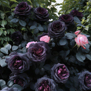 Роза Черная купить по цене от 450р. в интернет-магазине «Посадика» с доставкой почтой в в Дмитриеве и по всей России – [изображение №1].